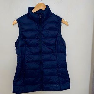 Eddie Bauer Navy Blue Bubble Vest S